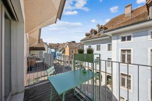 Balkón nebo terasa v ubytování Casa Milla, Apartment Langete - Moderne & zentrale Maisonette mit Balkon und Tiefgarage