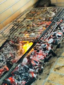 Gril dostupný pro hosty v bed and breakfast