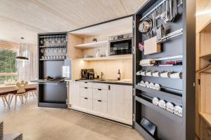 Dapur atau dapur kecil di Waldchalets Obomilla +14 gambar