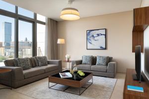 Area soggiorno di Marriott Executive Apartments Doha, Le Mirage City Walk