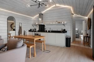 Kuchyň nebo kuchyňský kout v ubytování Orchard Cottage