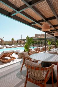 Balkón nebo terasa v ubytování Muse οf Mykonos Luxury Suites