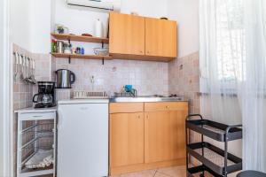 Kuchyň nebo kuchyňský kout v ubytování Apartments Katarina