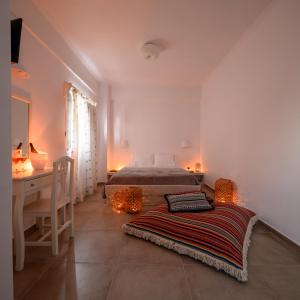 Postel nebo postele na pokoji v ubytování Selini Ηotel