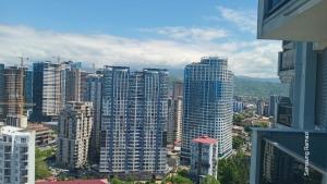 a view of a large city with tall buildings at Sea Star 2 in Batumi