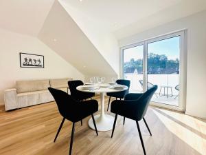 Posezení v ubytování Bonnystay Lörrach l Balcony l Center l Design