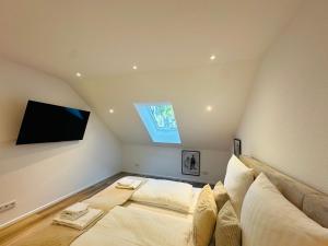 TV a/nebo společenská místnost v ubytování Bonnystay Lörrach l Balcony l Center l Design