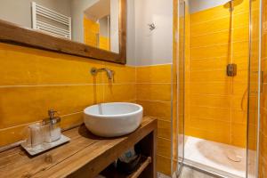 Koupelna v ubytování B&B L'Eroico