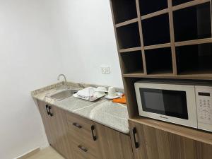 Küche/Küchenzeile in der Unterkunft Events & Suites