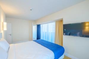 Letto o letti in una camera di Panorama Black Sea Side Hotel