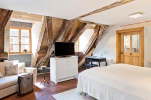 TV a/nebo společenská místnost v ubytování Hotel David an der Donau
