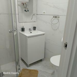 Koupelna v ubytování Hospedaje La Campana