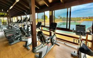 Fitness centrum a/nebo fitness zařízení v ubytování Paraíso de Roda Golf