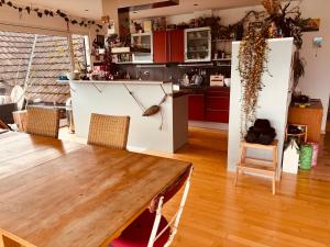 Kuchyň nebo kuchyňský kout v ubytování Loft Bottighofen