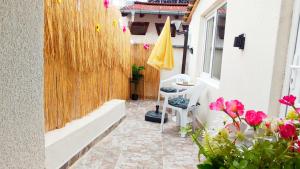 Zahrada ubytování Apartments Halite