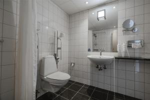 Bilik mandi di Radisson Hotel Papirfabrikken Silkeborg