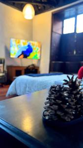 Telewizja i/lub zestaw kina domowego w obiekcie Cozy studio in Garachico of 100 m² with city view