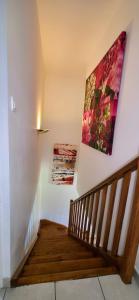 เตียงในห้องที่ Gîte Palma, vue exceptionnelle vallée Provençale