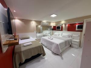 TV a/nebo společenská místnost v ubytování Roraima Apart Hotel