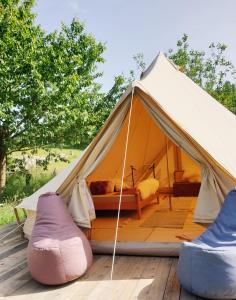 Fotografie z fotogalerie ubytování Die Alm in Schöllbüchl - Zelt v destinaci Schöllbüchl