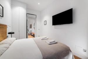 Łóżko lub łóżka w pokoju w obiekcie 2 bedrooms 1 bathroom furnished - Centro - equipped & stylish - Minty Stay