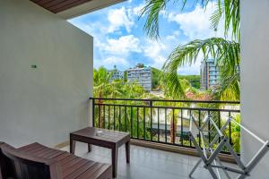 ระเบียงหรือลานระเบียงของ Anchan Boutique Hotel