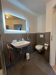 Koupelna v ubytování Ferienwohnungen und Appartements - Haus Budinger
