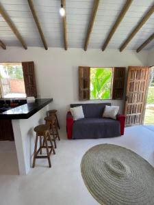 Ruang duduk di Vila Encantos da Mata