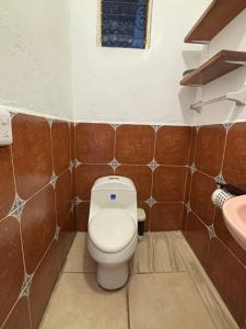 Koupelna v ubytování Casa Jardín