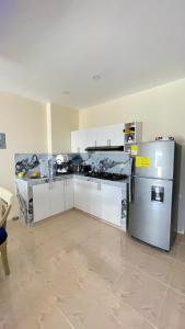 Η κουζίνα ή μικρή κουζίνα στο Alojamiento en Punta Blanca, Villa Victoria del Mar