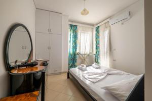 Postel nebo postele na pokoji v ubytování Anna Apartament