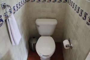Koupelna v ubytování Hotel Mythos