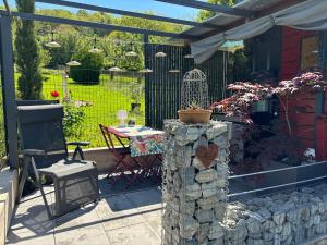 Zahrada ubytování TiNY HOUSE LE CHALET