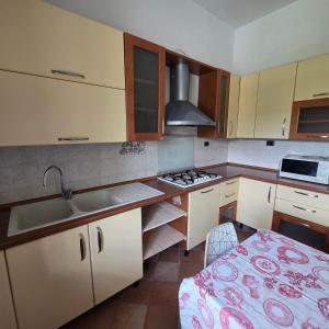 Kuchyň nebo kuchyňský kout v ubytování Villa Martina