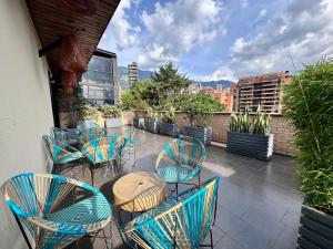 Balkon oz. terasa v nastanitvi EcoHub Hotel Medellin