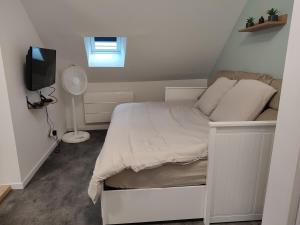 Ένα ή περισσότερα κρεβάτια σε δωμάτιο στο Studio style LOFT centre-ville
