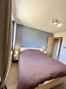 una camera da letto con un letto grande in una stanza di LA Conciergerie 05 Villa Kylsha Rosans WiFi Terrasse Confort a Rosans Altre 32 foto