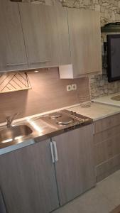 Kuchyň nebo kuchyňský kout v ubytování Royal Apartments Sandra