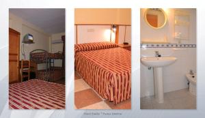A bed or beds in a room at Hotel Emilio