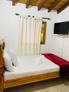 Letto o letti in una camera di Hotel Estaciones