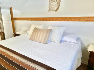 Rúm í herbergi á Hostal RustiKo Experiencias