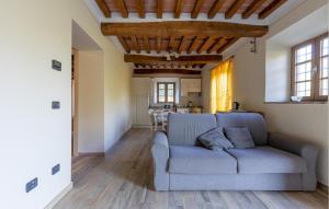 uma sala de estar com um sofá e uma cozinha em Nice Apartment In Borgo A Mozzano em Borgo a Mozzano