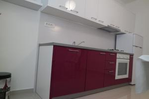 Kuchyň nebo kuchyňský kout v ubytování Apartments Jadranka