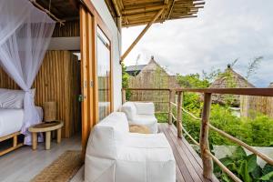 Balkón nebo terasa v ubytování Jellyfish Villas Bingin Beach