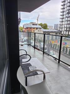 Balkón nebo terasa v ubytování AVALON Apart-Hotel