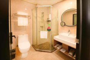 Koupelna v ubytování GreenTree Inn Jiangsu Xuzhou Western 3rd Ring Road Xiyuan Express Hotel + 202 fotografií