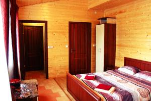 Ένα ή περισσότερα κρεβάτια σε δωμάτιο στο Villa Leontiya