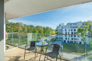 Μπαλκόνι ή βεράντα στο NORTH Apartments, View Mare Solaris