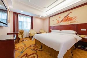 TV a/nebo společenská místnost v ubytování Vienna Hotel Shenzhen Exhibition Center Gangxia Metro Station + 113 fotografií