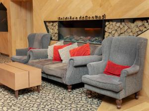 Et opholdsområde på Comfort Suites Tokyo Bay